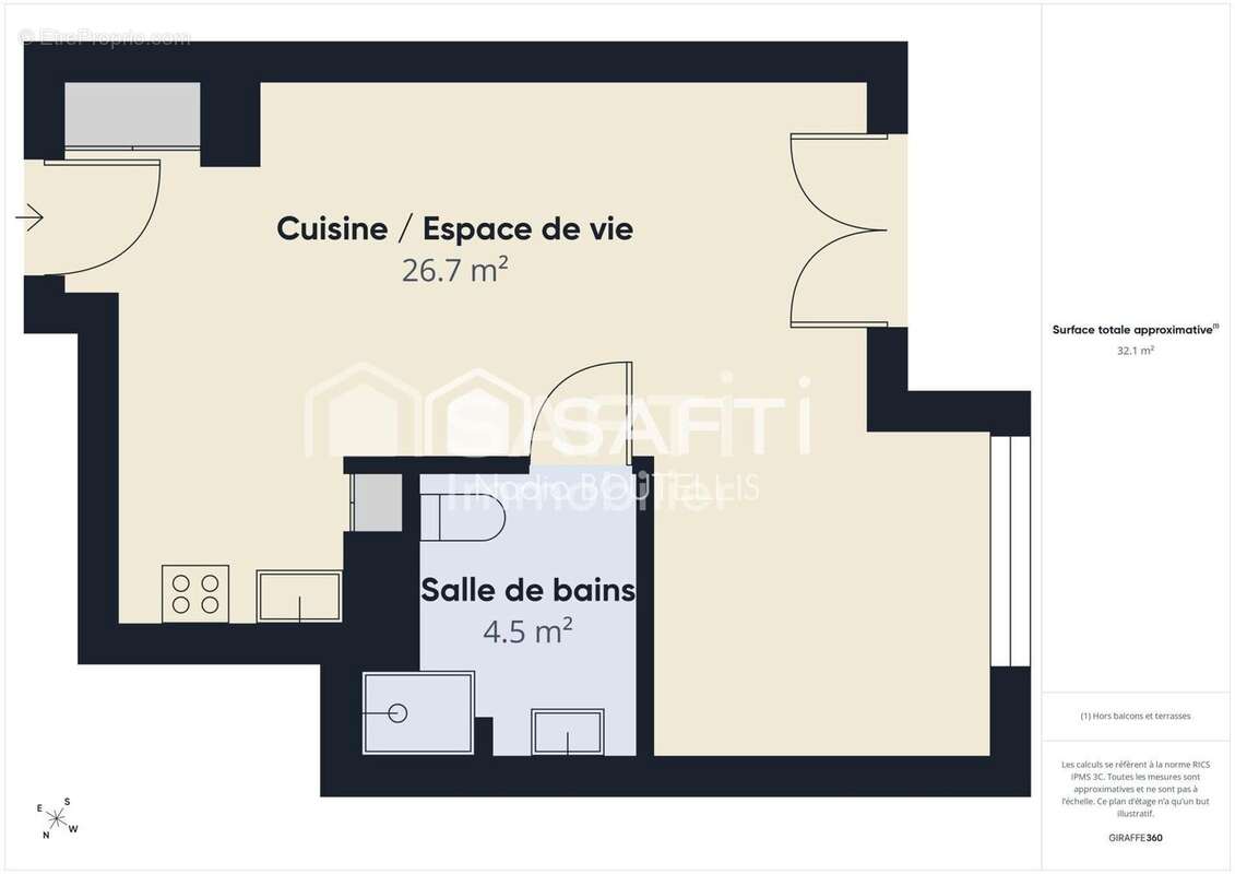 Appartement 32 m² à Le Haillan  - photo 6