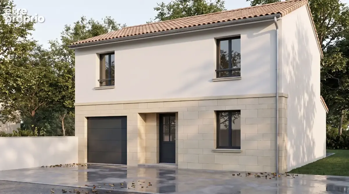 Maison familiale neuve  97.65m²  3 chambres  Jardin 210 m²  à Bègles - photo 1