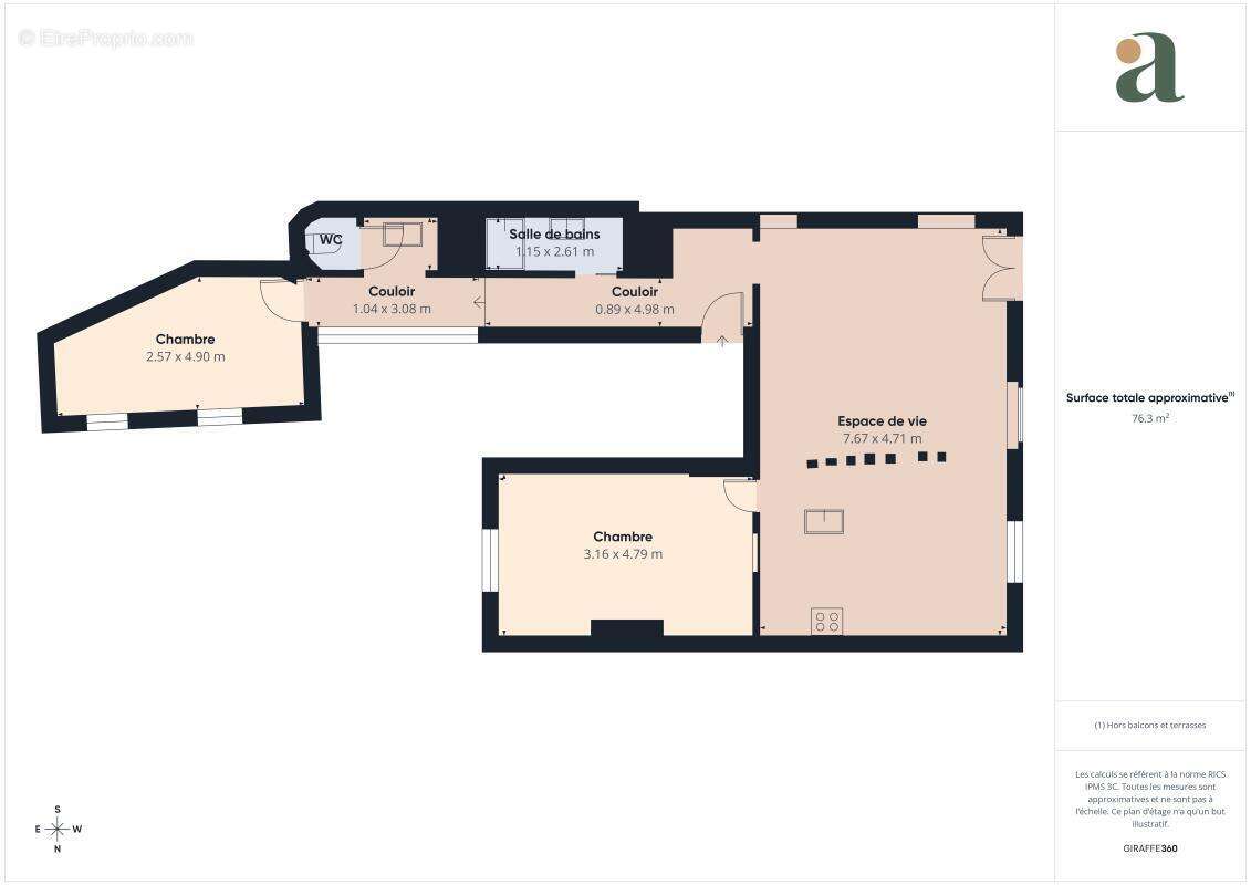 Appartement traversant en vente à Paris 18ème, limite Batignolles (75018) - photo 11