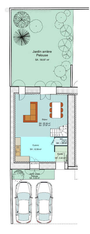 Appartement  Triplex Genas 5 pièce(s) 108.02 m2 - photo 4