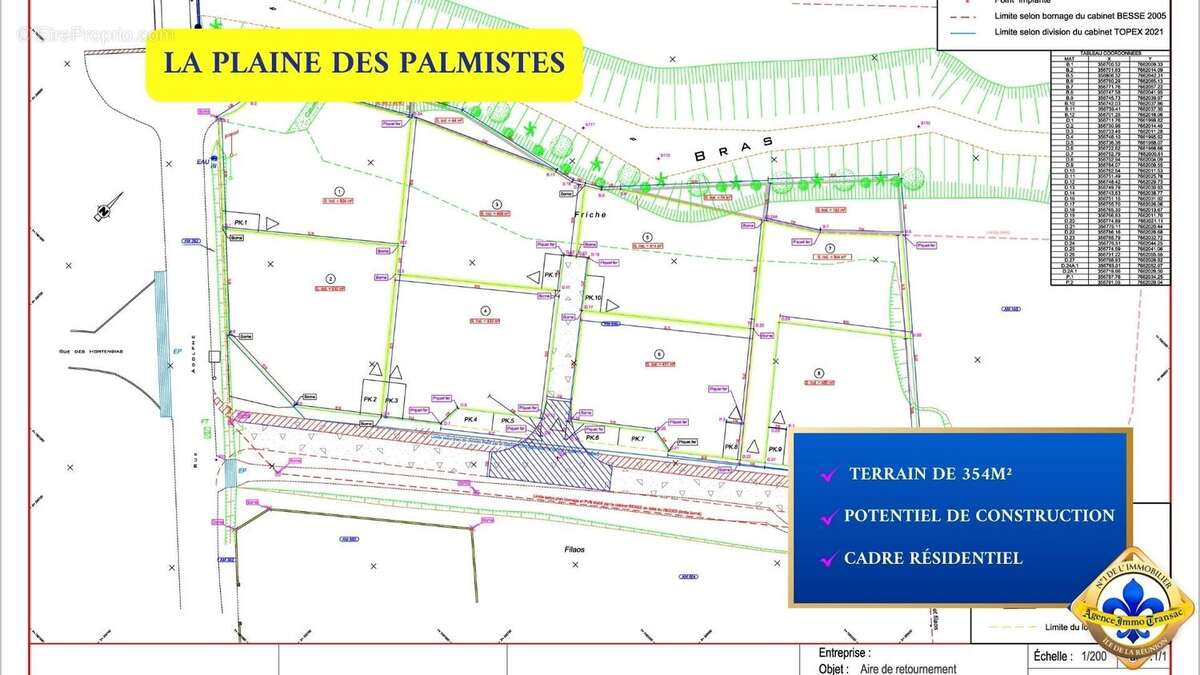 Terrain à LA PLAINE-DES-PALMISTES