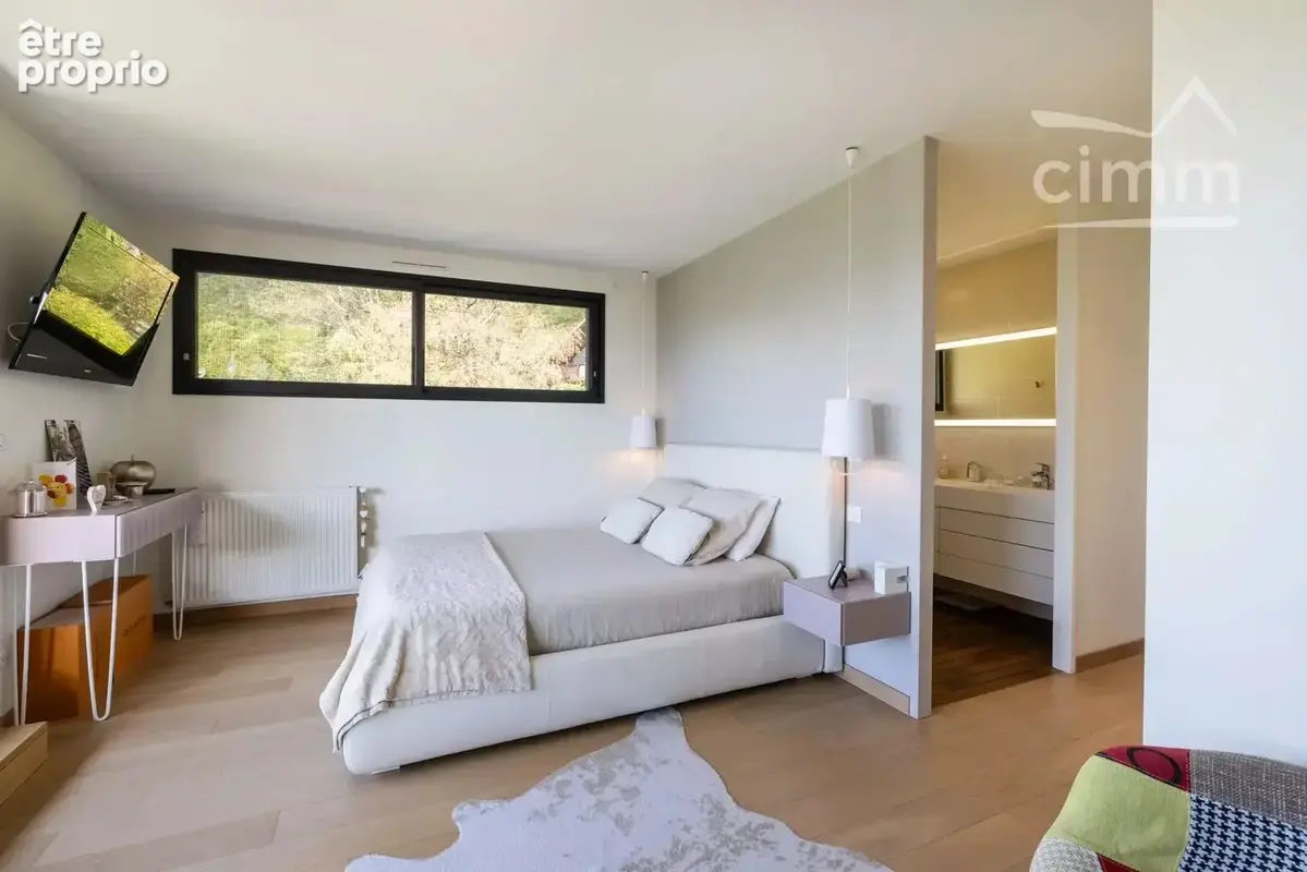 Saint-ismier — maison d’architecte contemporaine avec piscine chauffée, climatisation et vue belledonne - photo 15