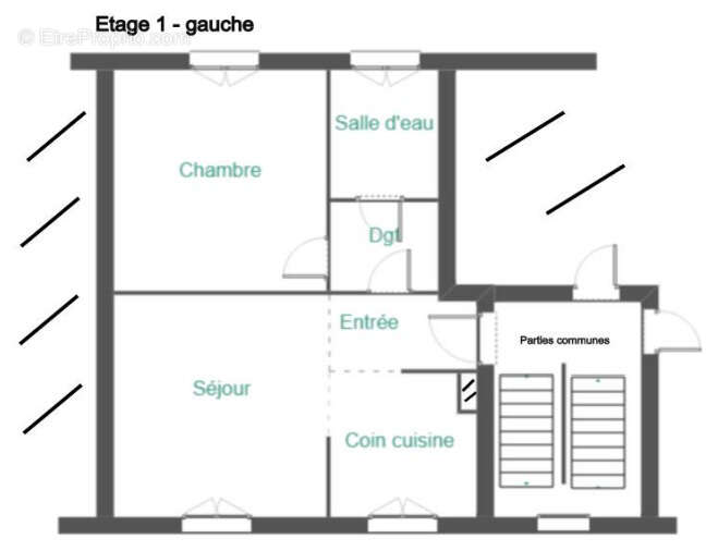 Appartement type 2 de 44 m2 en centre ville - photo 13
