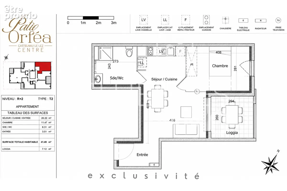 Appartement Castelnau-le-lez 2 pièces 40.5 m2 - photo 7