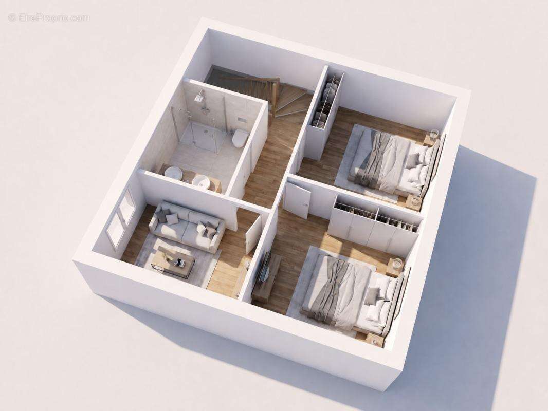 T3 Duplex optimisé de 63 m² avec jardin privatif — Idéal premier achat / investissement à Chamagnieu - photo 3