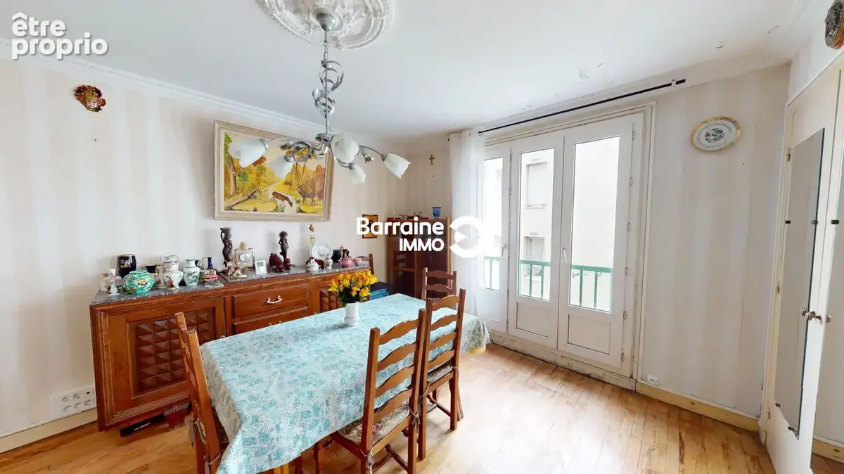 A vendre brest  recouvrance  jardin des explorateurs  appartement t3   51.43 m² deux chambres   garage privatif - photo 2
