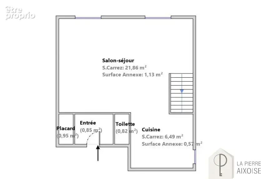 Studio avec Mezzanine - dernier étage - Calme - photo 5