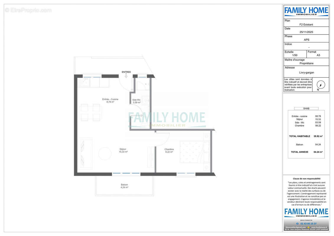 Appartement à LIVRY-GARGAN