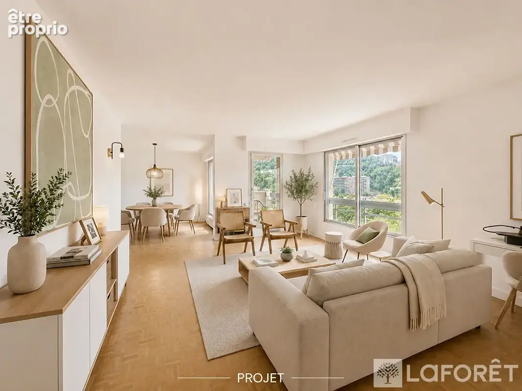 Quais de Saône - Appartement familial T4 -117m² lumineux avec vue dégagée - photo 2