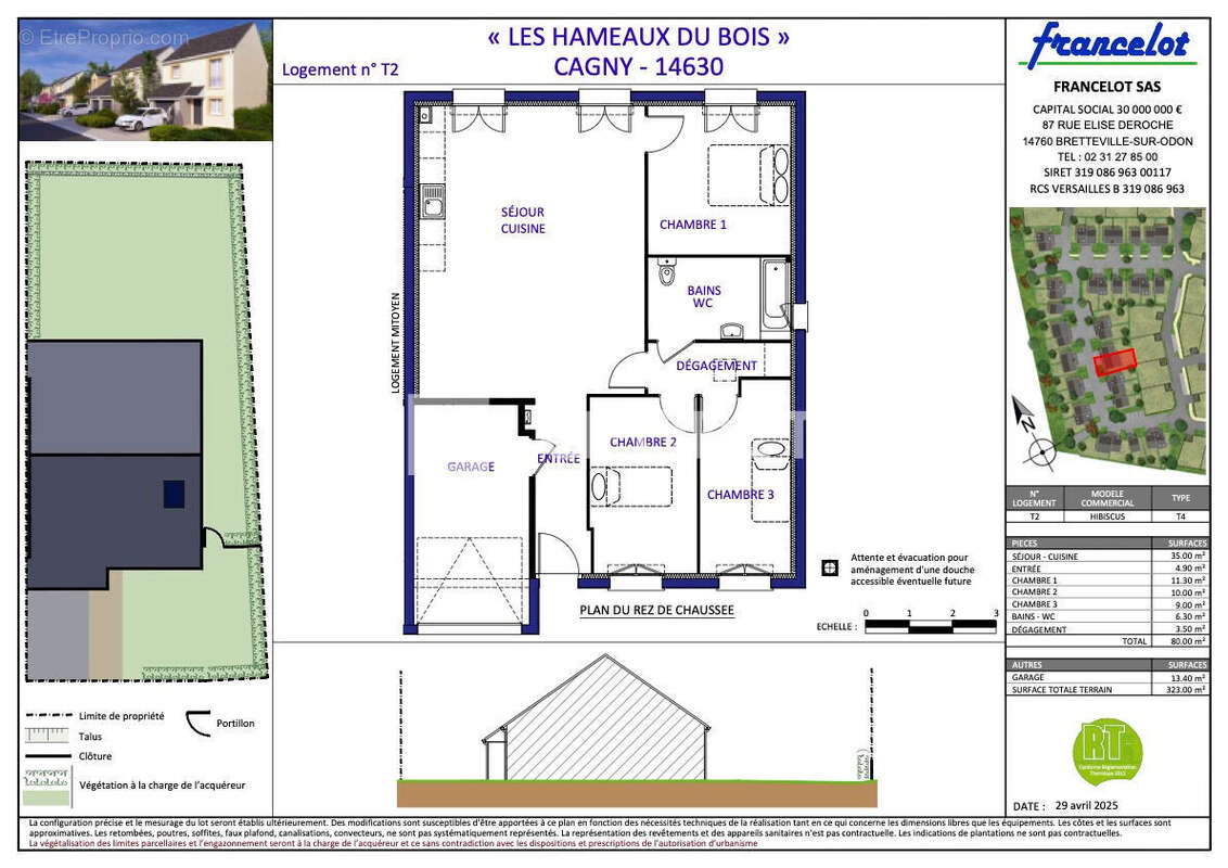 Cagny  plain pied t4 80m2 maison neuve - photo 2