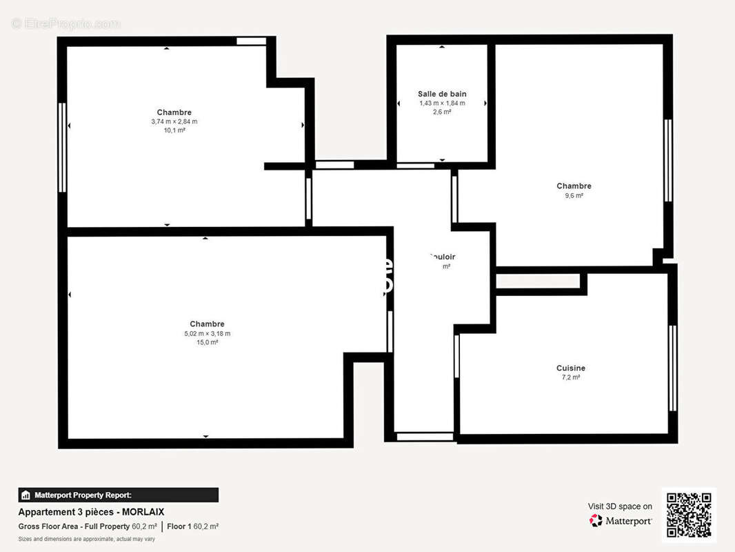 Appartement Morlaix 3 pièce(s) 53.04 m2 - photo 3
