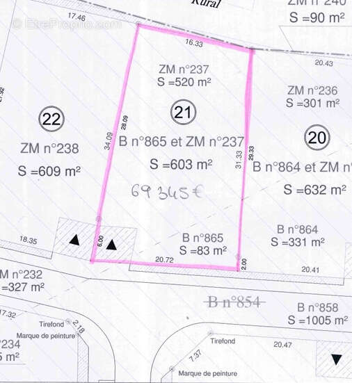 Terrain à SAINT-AUBIN-DES-BOIS