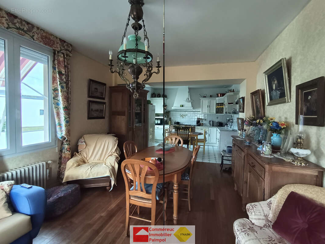 A vendre maison d'environ 125 m2, terrain 630 m2, paimpol quartier residentiel, ecoles, piscine, stades - photo 2