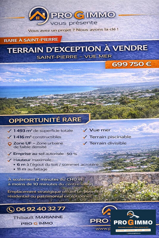 Terrain à SAINT-PIERRE