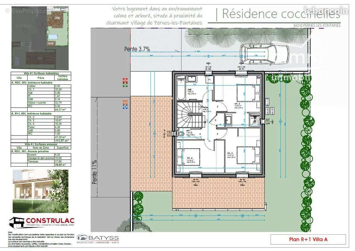 Maison 111 m² à Pernes-Les-Fontaines  - photo 4