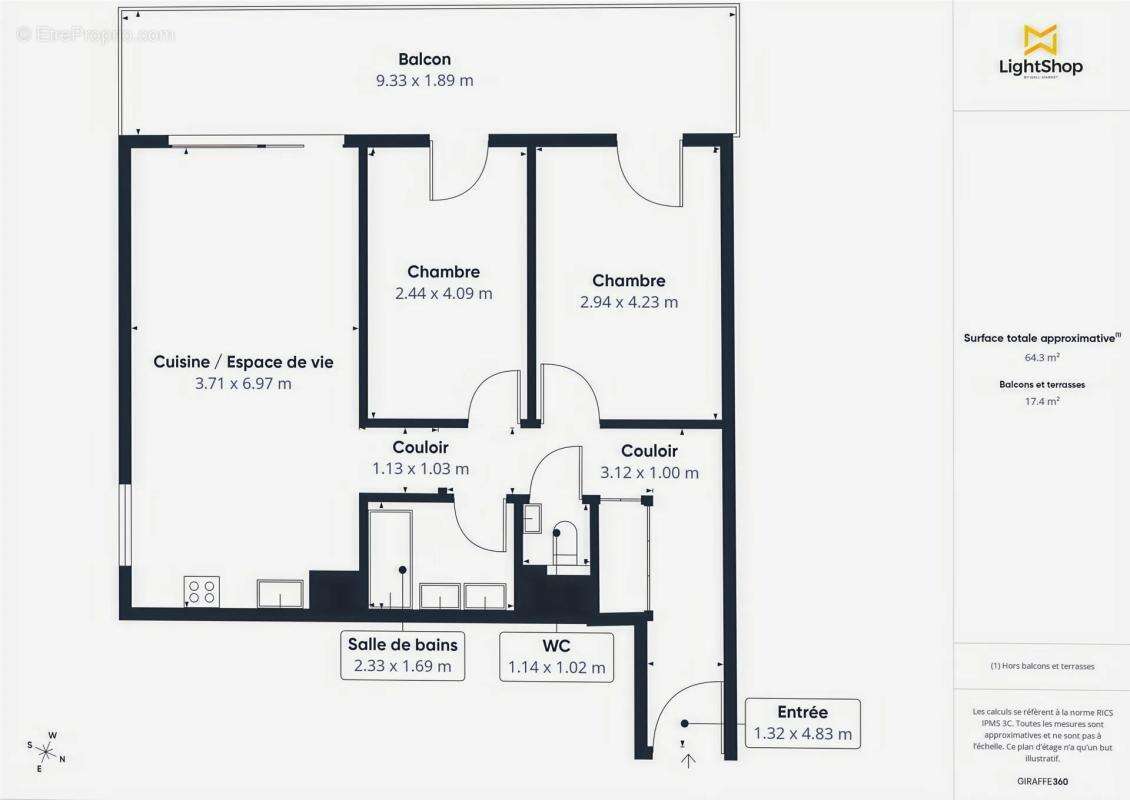 Appartement à BOULOGNE-BILLANCOURT
