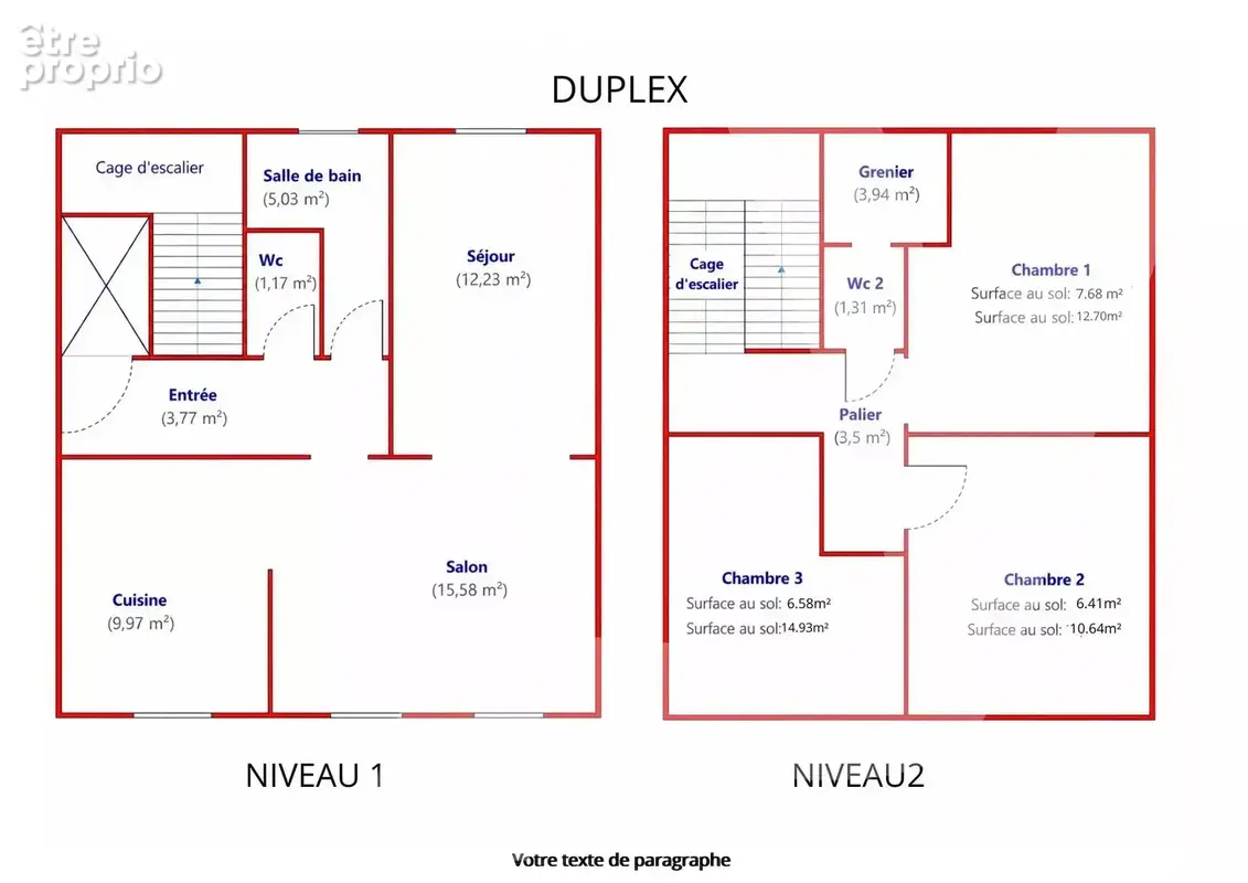 Duplex F5 de 75 m² (95 m² au sol) à Nancy - photo 15