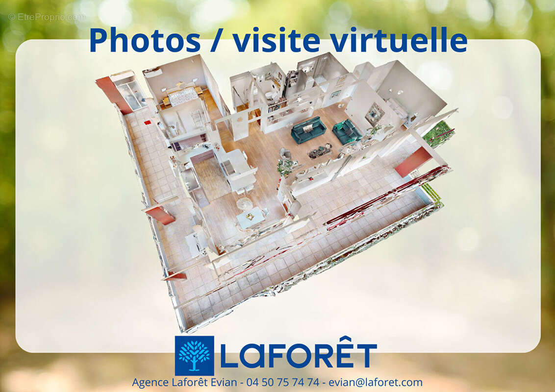 Appartement Evian Les Bains 3 pièces de 105,68m² proche centre-ville et embarcadère - photo 16