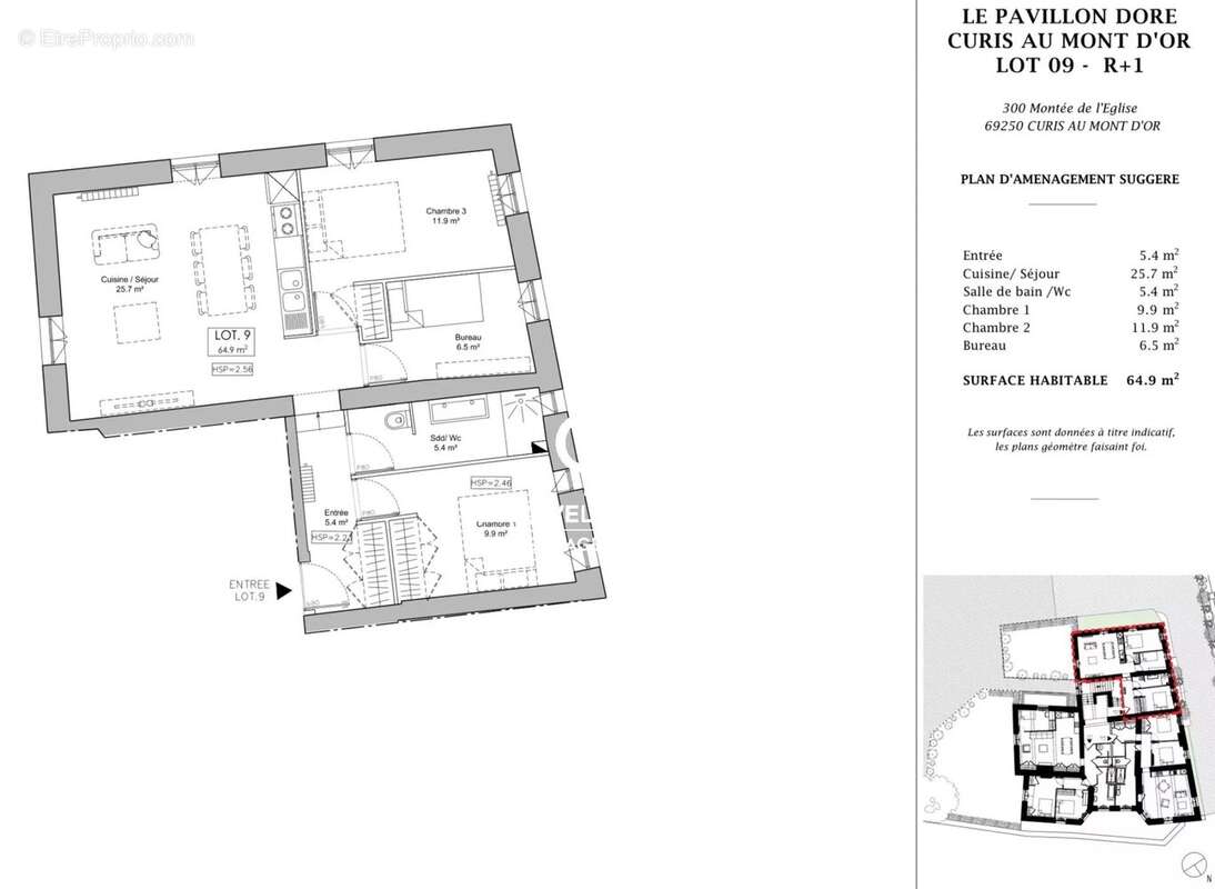Appartement à CURIS-AU-MONT-D&#039;OR