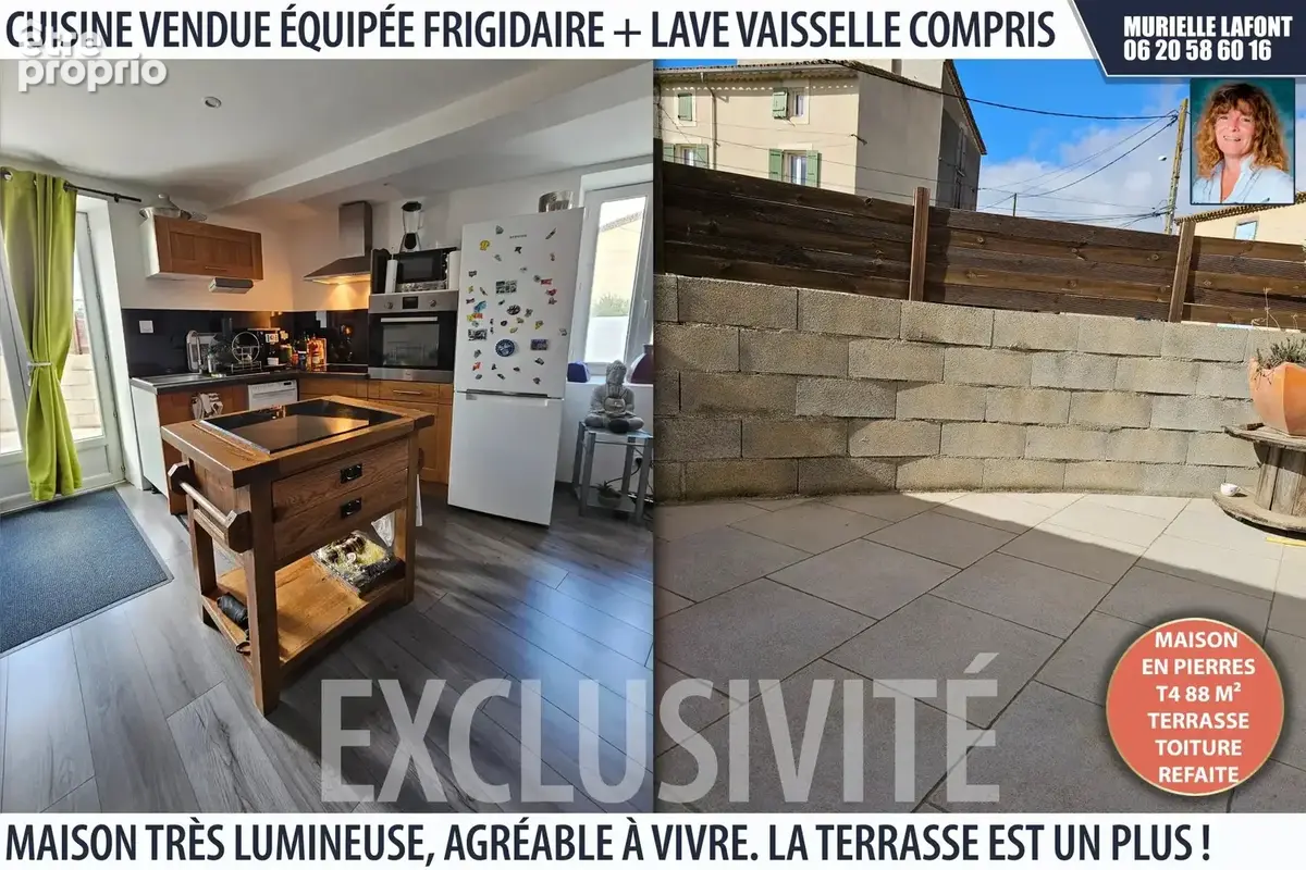 Maison de village T4 rénovée avec extérieur - photo 2