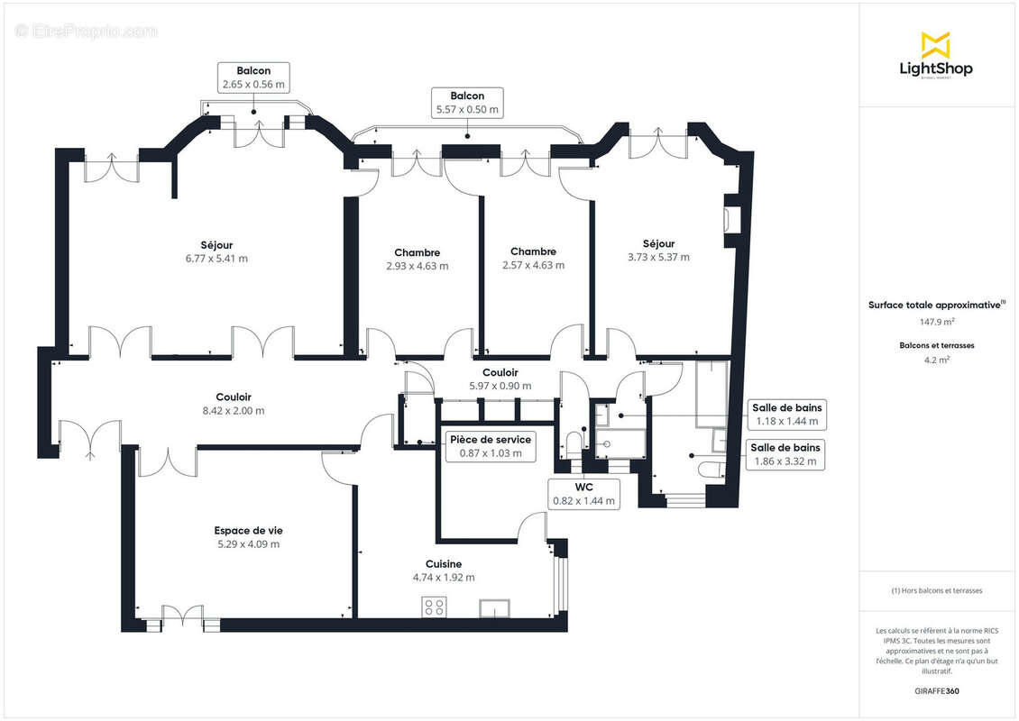 Appartement à PARIS-14E