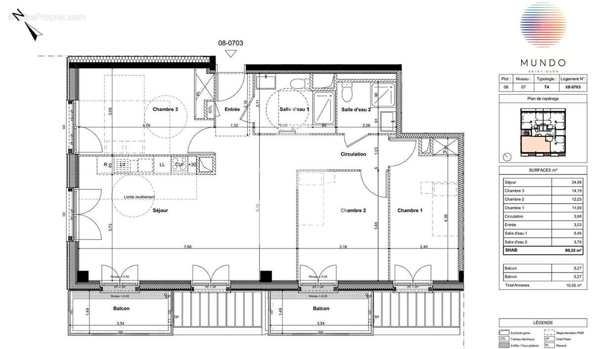 Appartement à SAINT-OUEN