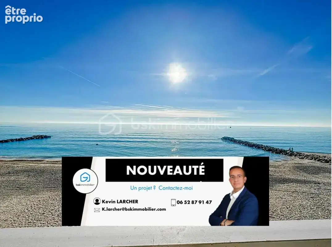EXCLUSIVITÉ  À VENDRE – Magnifique T3 en première ligne à Palavas-les-Flots  - photo 2