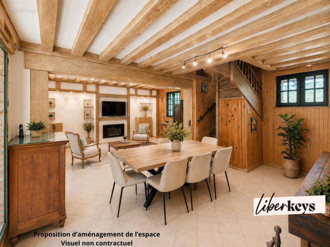 Maison de campagne située à BOURTH, 3 chambres, nombreux garages et remises sur terrain de 1024m2 clos et paysagé - photo 7