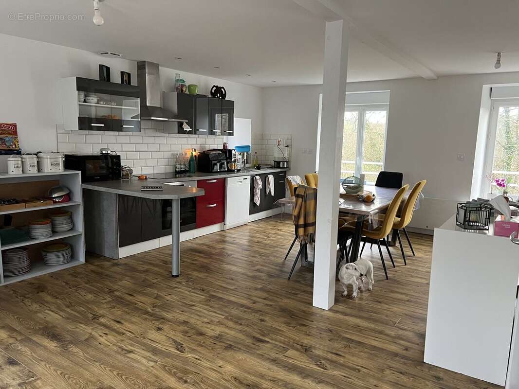 pièce de vie - Maison à LA LANDE-DE-LOUGE