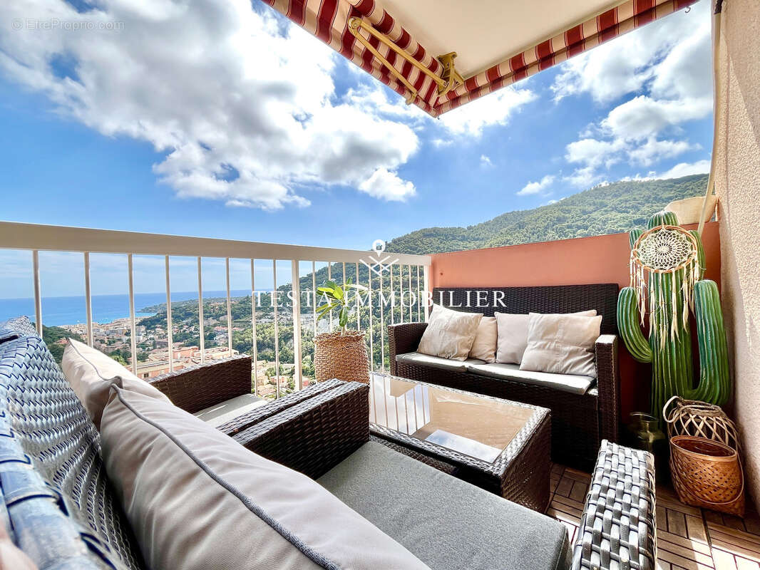 Menton - 3 pieces 63 m - dernier etage - terrasse - vue mer - photo 3