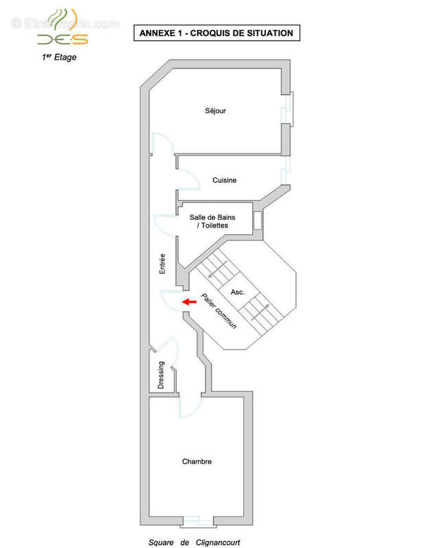 Appartement à PARIS-18E