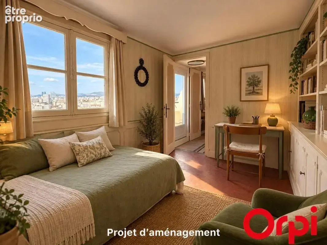 Appartement t3/4 marseille 13007 – dernier étage – vue mer panoramique – terrasse et balcons - photo 21