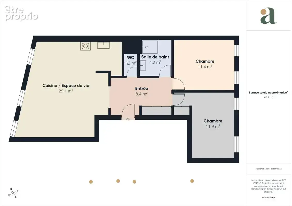 Appartement 3 pièces avec cuisine ouverte et parking en vente à Paris 13e 75013 - photo 14