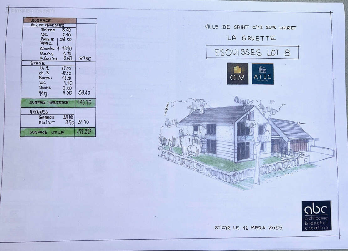 Maison à SAINT-CYR-SUR-LOIRE