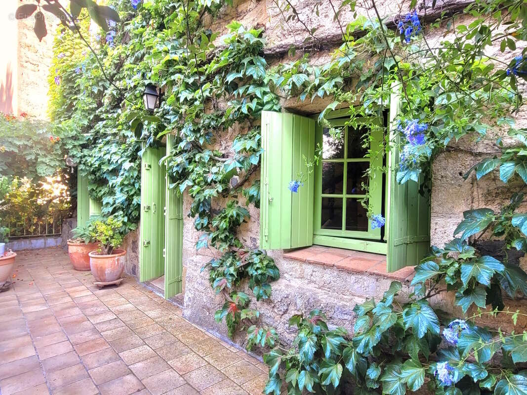 Grande maison en pierres avec belle cour arborée. - photo 4