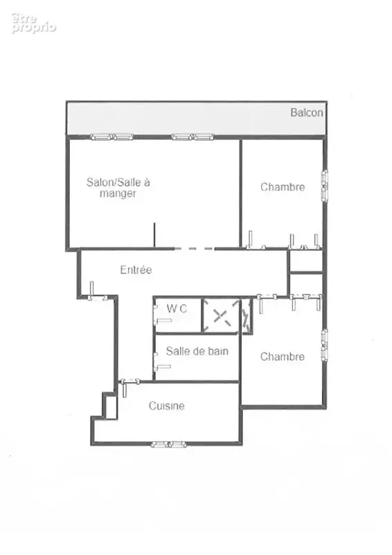 3 pièces de 65m² avec balcon, lumineux et calme - photo 11