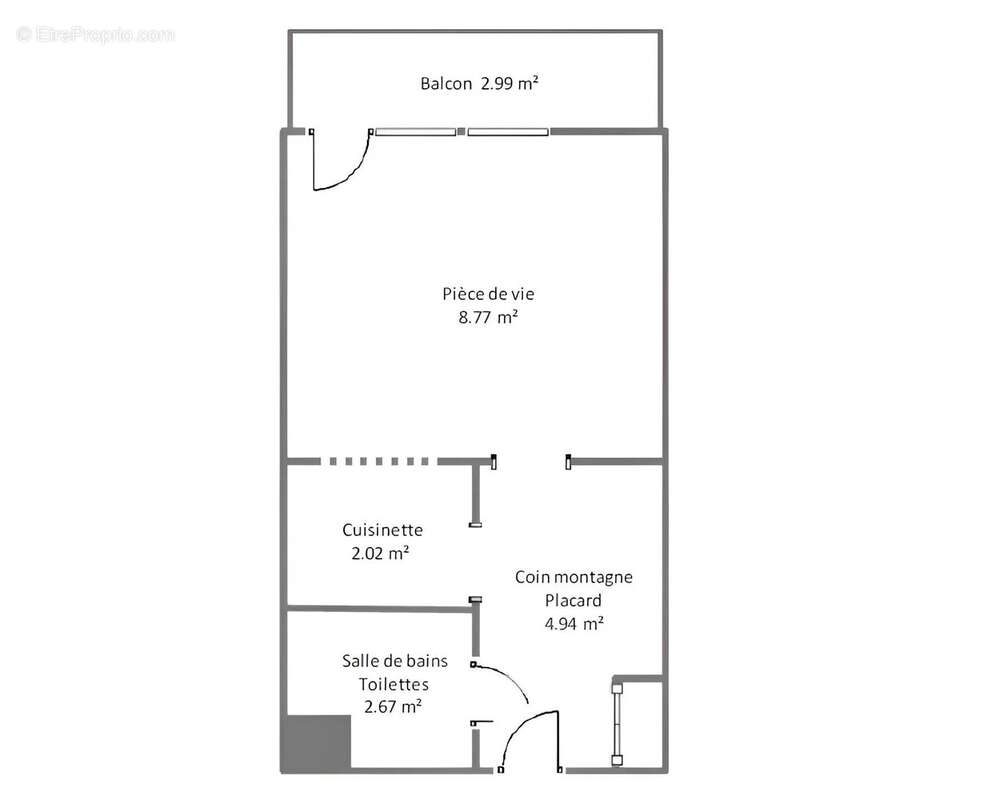 Appartement LE THABOR (4/5 couchages) Studio 18.40 m2 - photo 6