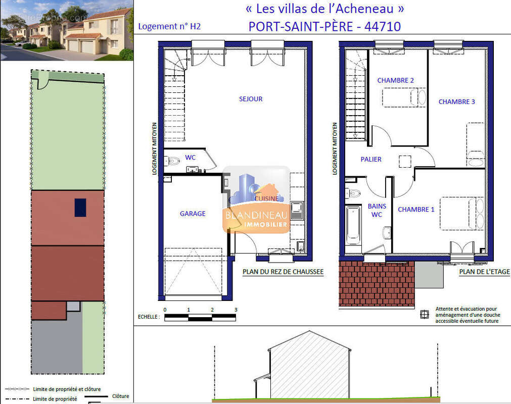 Port st pere - bourg - maison neuve 3 ch + jardin - photo 8