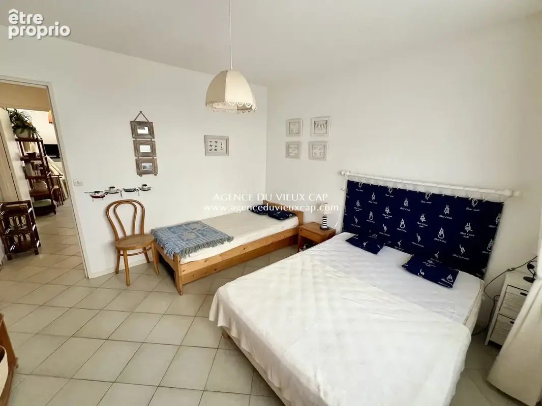 Achat cap d'agde secteur vieux port / falaises spacieux t3 en rdc vue jardin avec parking prive - photo 9