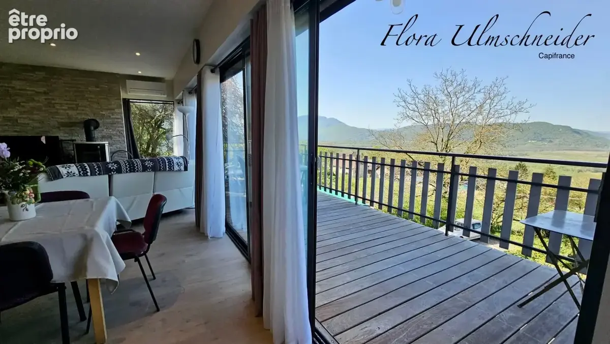 Maison lumineuse d'env. 137 m² avec vue exceptionnelle à vendre à CHINDRIEUX (73). Dépendances, terrain, proche lac du Bourget.  - photo 5