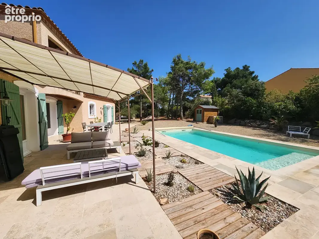 Réf :" SÉRÉNITÉ" Pavillon de type 4 avec piscine, jardin et garage - photo 2