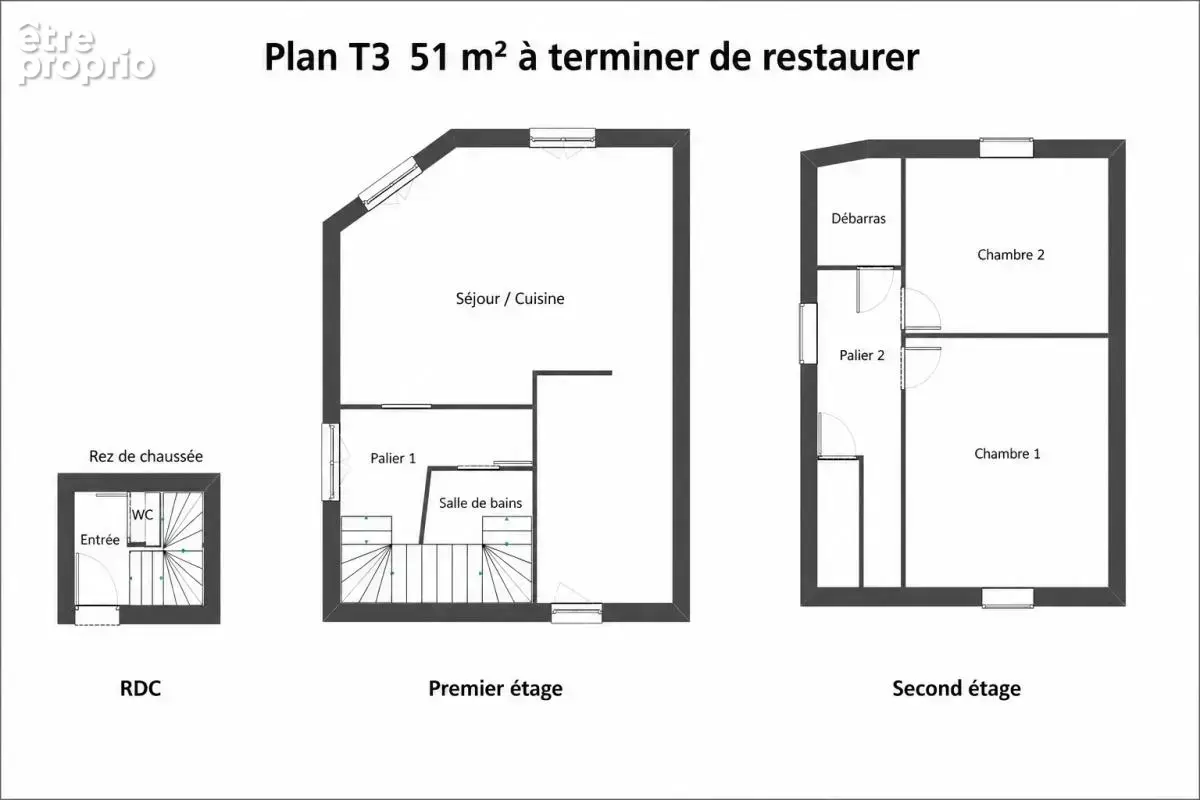 Immeuble 3 lots centre village - photo 6