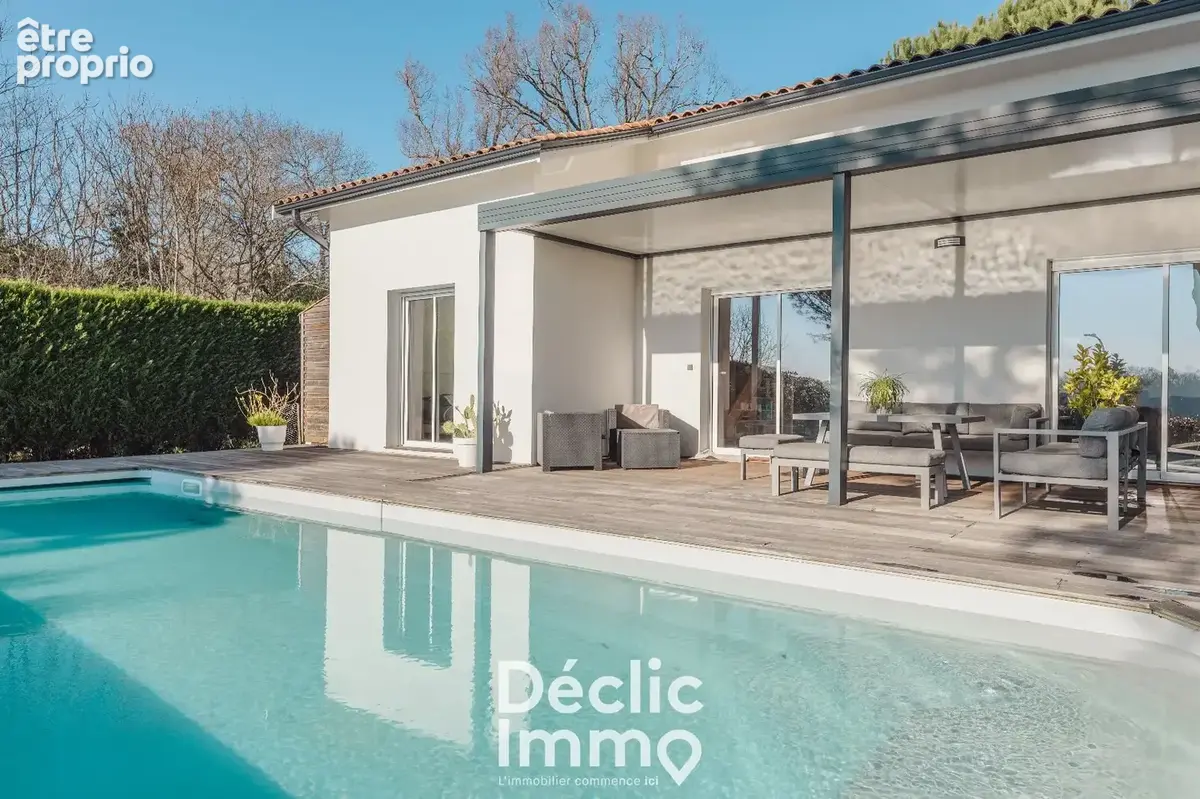 À vendre maison contemporaine 5 chambres, piscine et un T2 indépendant à Bouliac - photo 3