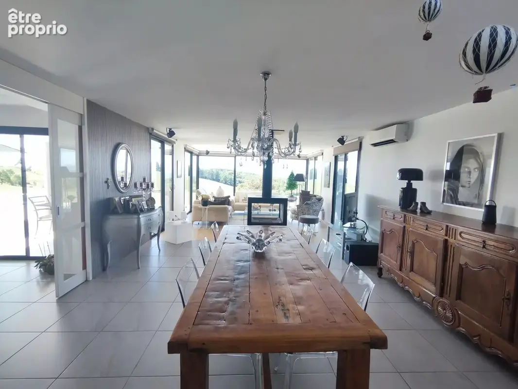 Magnifique maison d'architecte perchée sur les hauteurs face aux Pyrénées - photo 9