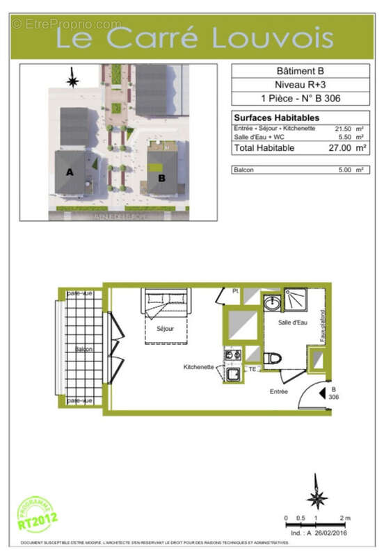 VÉLIZY-VILLACOUBLAY Studio avec balcon dans une résidence récente  Investissement locatif - photo 5