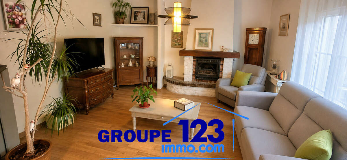 Ensemble immobilier de caractère avec deux maisons, grange et jardin. - photo 4