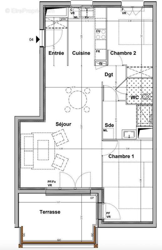 Appartement à FLOIRAC