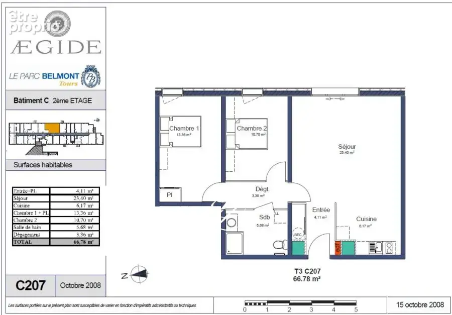 Appartement 67 m² à Tours  - photo 2181