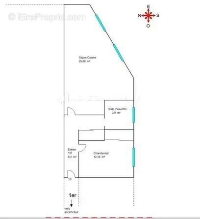 Appartement 2 pieces centre carnoles - photo 10