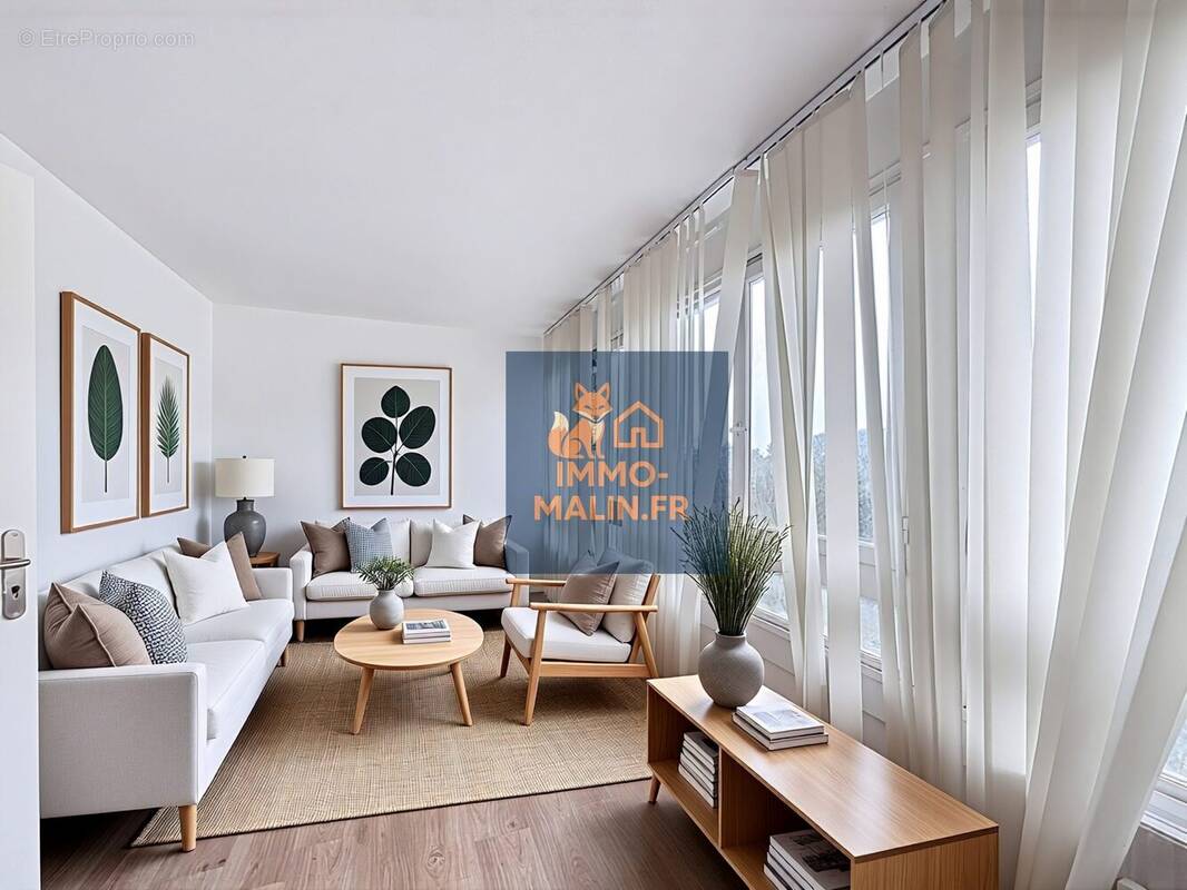 Salon meublé IA - Appartement à NANTERRE